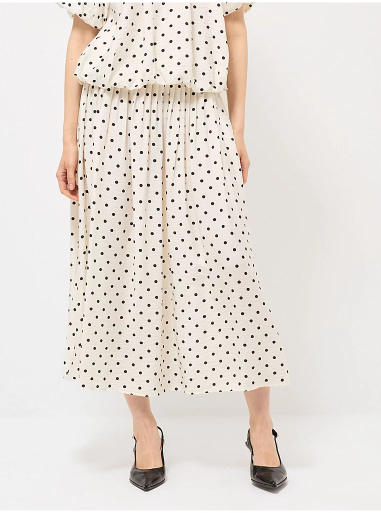 George, Ruched Waist Midi Skirt