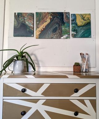 IKEA drawer hack, take inspiration from this painted cabinet