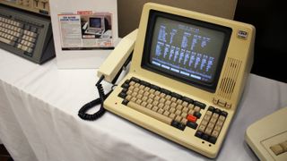 The GTE XT300E Action Station at the Vintage Computer Festival held in February 2025 in Orange, California.