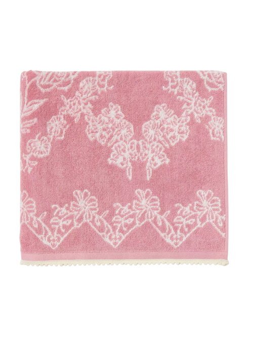 Valentine's Day Lace Border Jacquard Bath Towel 