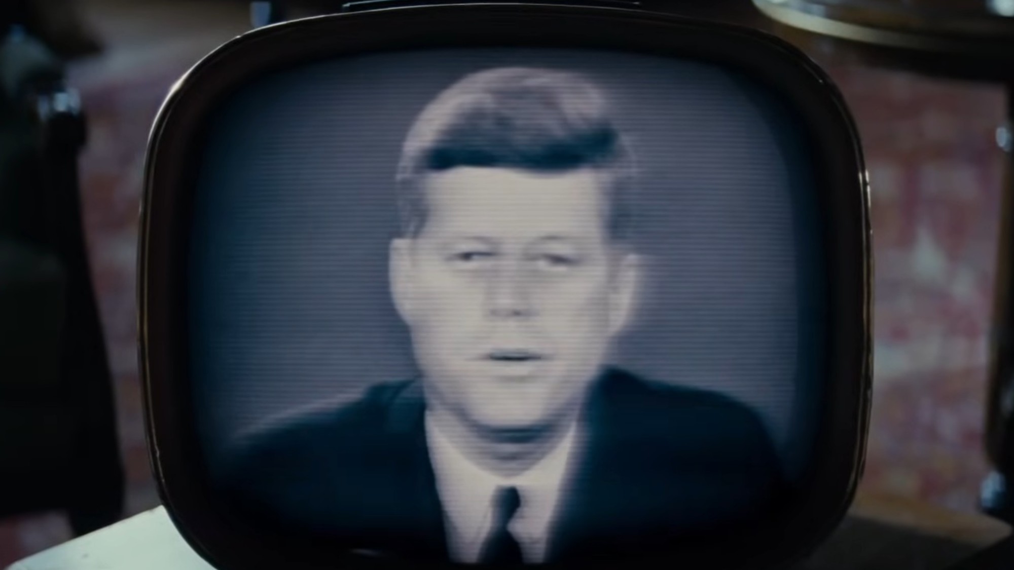 President Kennedy on a TV screen in X-Men: First Class