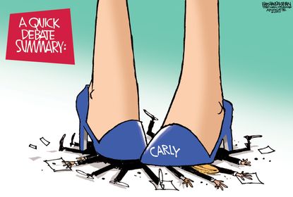 Political cartoon GOP Debate Carly Fiorina