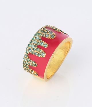 red ring by Moushe jewellery
