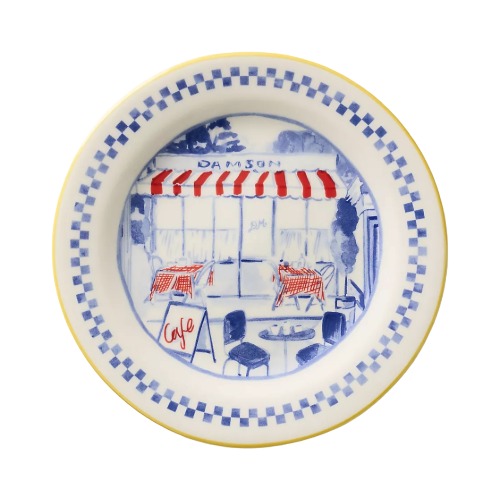 Anthropologie, Damson Madder Italian Stoneware Dessert Plates