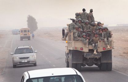 Afghan troops.