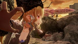 Image from Code Vein: anime-styled hero goes to battle.