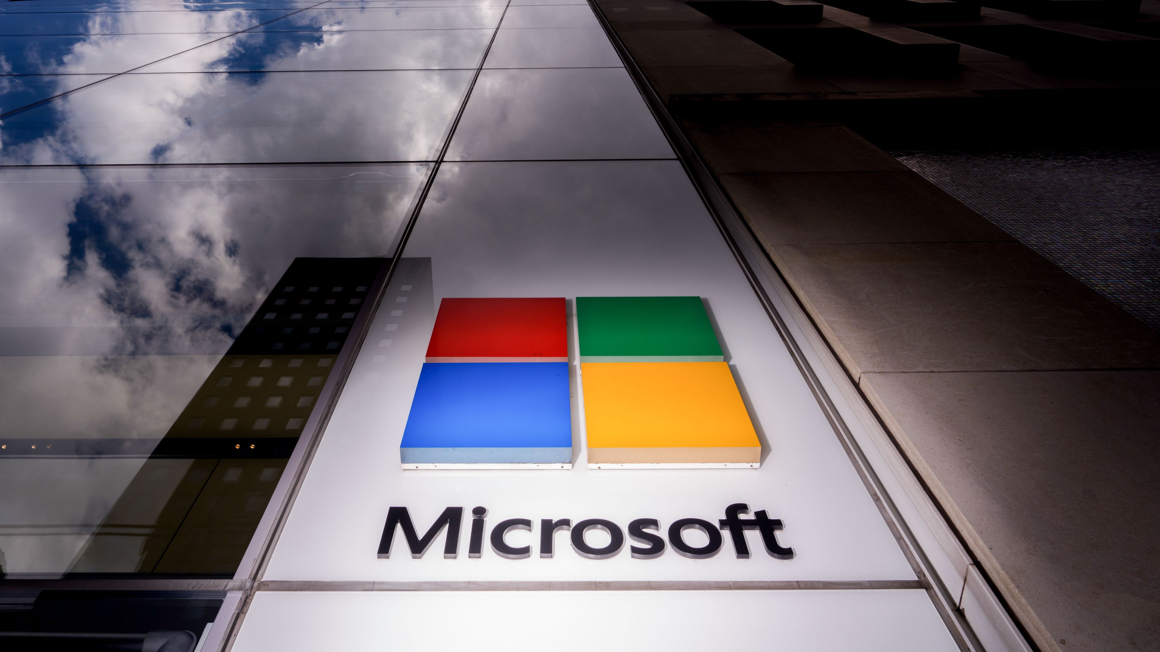 A Microsoft store in New York, US, on Tuesday, July 22, 2025.