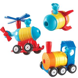 1-2-3 Build It™ Rocket-Train-Helicopter