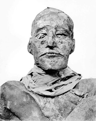 The mummy of Ramesses III, who ruled Egypt from 1186 B.C. to 1155 B.C.