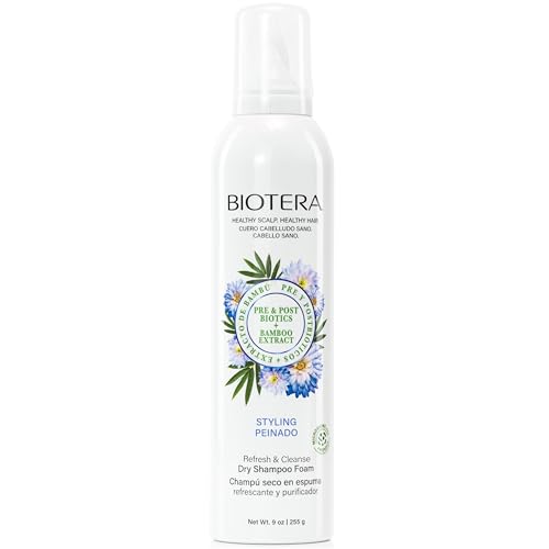 Biotera Refresh & Cleanse Dry Shampoo Foam I Oily Scalp & Hair | Vegan & Animal Test Free | Paraben Free | Color-Safe | 9 Fl Oz