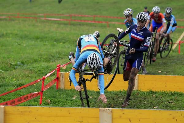 Perhaps Daan Soete (Belgium) should have ran this barrier section.