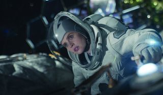 The Midnight Sky Felicity Jones on a dangerous spacewalk