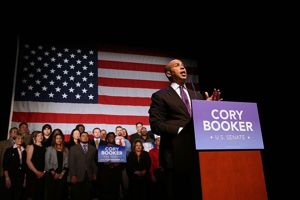 Cory Booker says Clinton &amp;quot;gives love a good name&amp;quot;. 