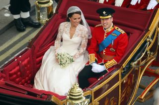 Prince William Kate Middleton wedding day Princess Diana