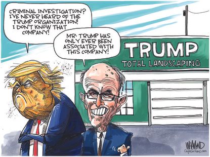 Political cartoon Trump Giuliani