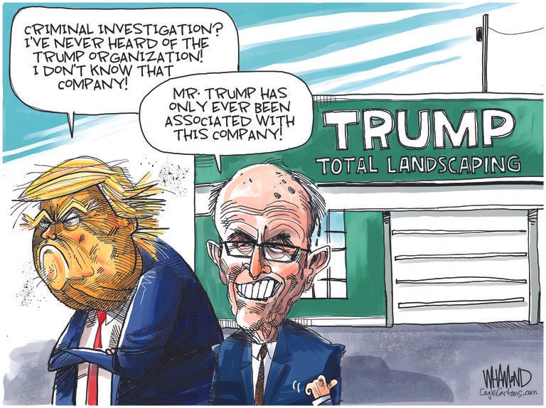 Political cartoon Trump Giuliani