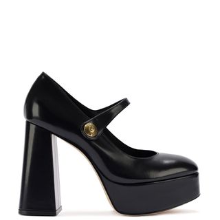 Emma Pump in Black Leather