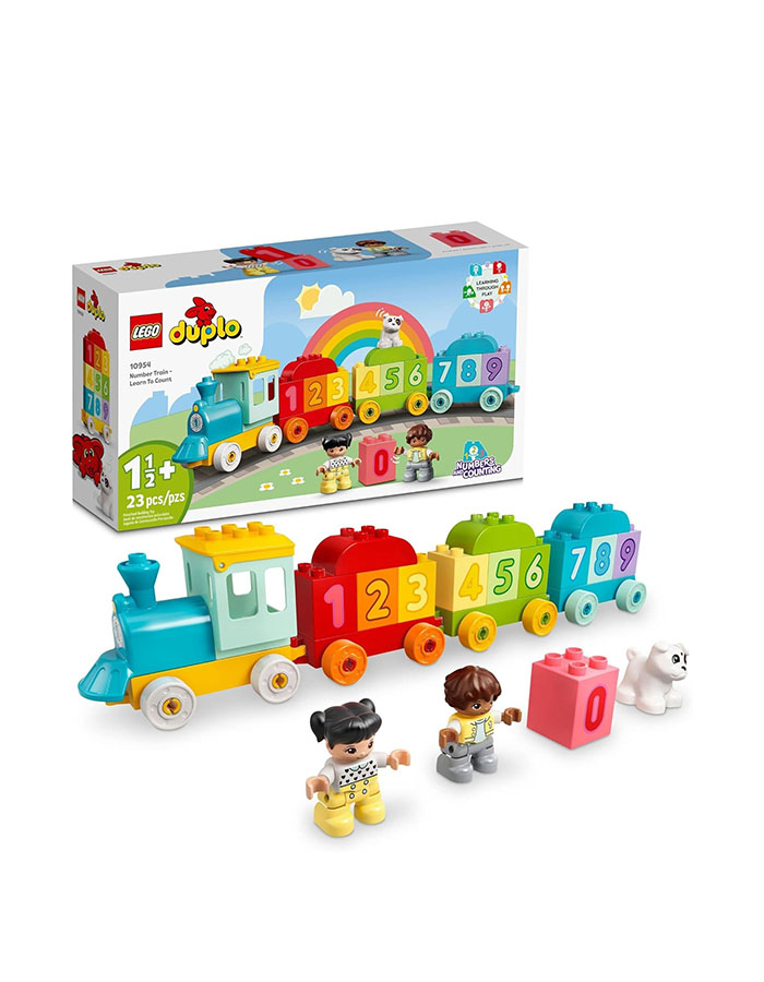 Lego Duplo My First Number Train Toy With Bricks for Learning Numbers, Preschool Educational Toys for 1.5-3 Year Old Toddlers, Girls &amp;amp; Boys, Early Development Activity Set, 10954