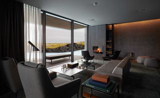 The Retreat at Blue Lagoon Iceland - Interior view over the lake