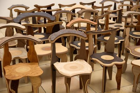 Martino Gamper chairs at Haus Der Kunst, Munich