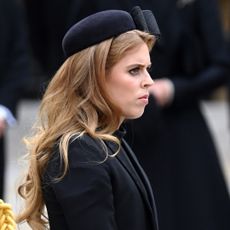 Princess Beatrice wearing black at Queen Elizabeth's funeral