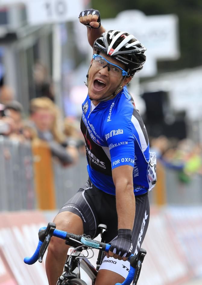 Julian Arredondo thumps the air in celebration