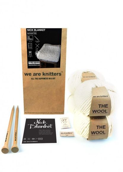 We Are Knitters Nick Blanket Knitting kit