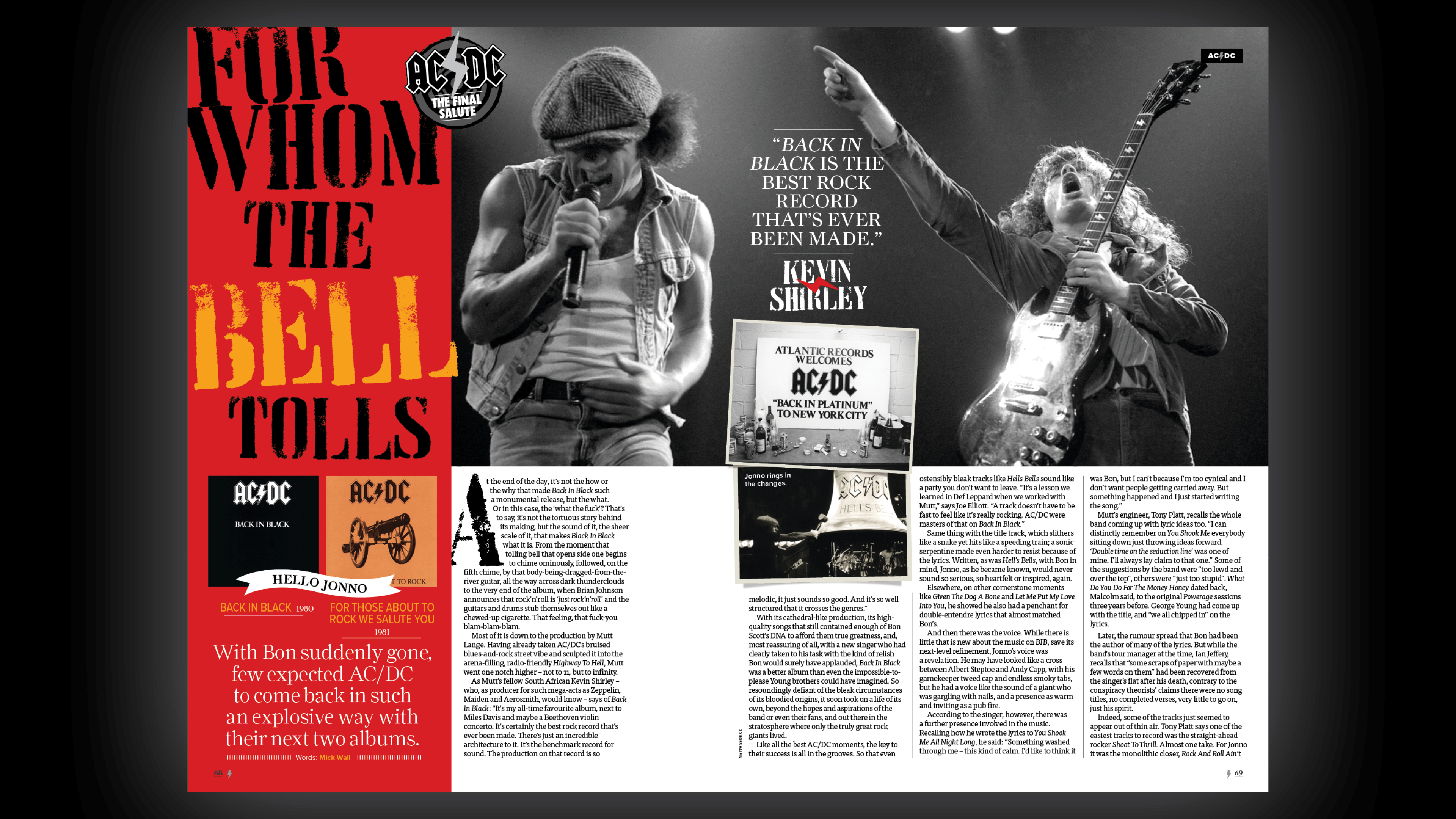 An internal shot of the AC / DC Special Edition magazine