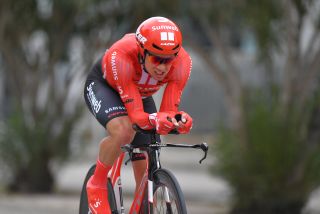 Roche riding for Team Sunweb during the 2019 Tirreno-Adriatico Stage 7 Individual Time Trial stage (Photo by Tim de Waele/Getty Images)