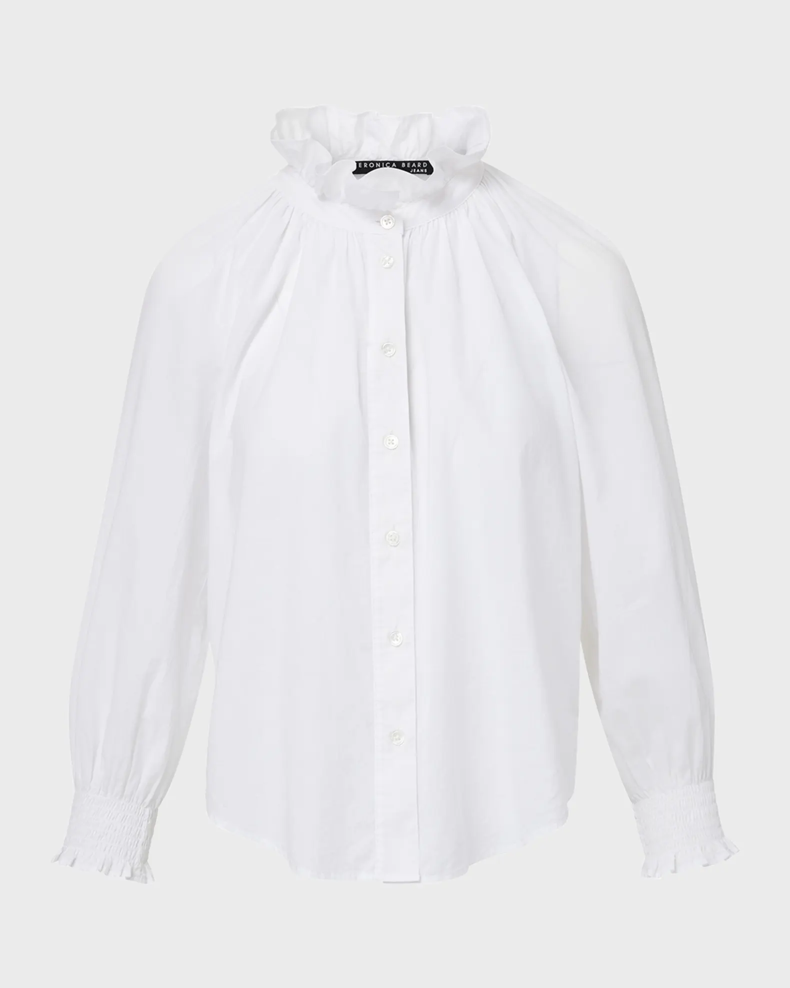 Veronica Beard, Calisto Classic Ruffle Collared Shirt