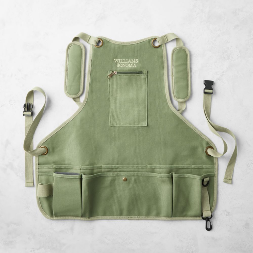 Green garden apron