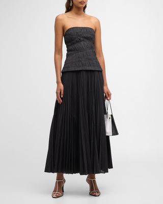 Bristol Strapless Midi Dress