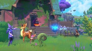 A witch tends to her familiars in Witchspire