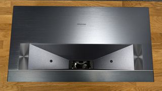 Hisense PX3-Pro ultra short throw projector top down view showing lens aperture