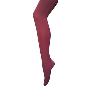 burgundy tights