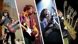 Jimmy Page, Jimi Hendrix, Eddie Van Halen and Rick Nielsen
