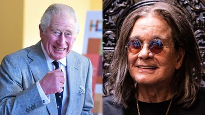 King Charles and Ozzy Osbourne, side by side at different occasions