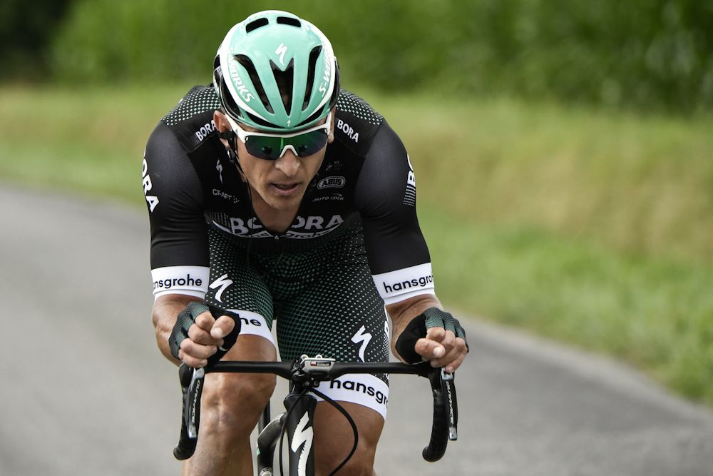 Maciej Bodnar on his way to the finish during stage 11 at the Tour de France