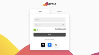 How to set up Airalo eSIM on laptop: Login to Airalo.
