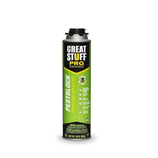 a can of great stuff pestblock sealant spray