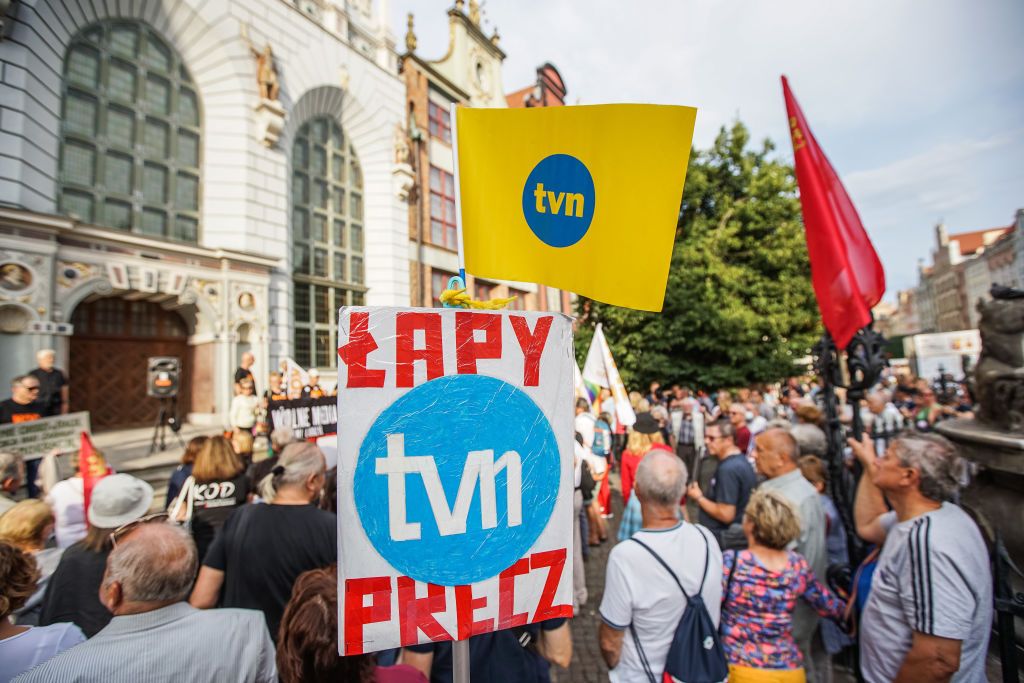 TVN protest in Poland