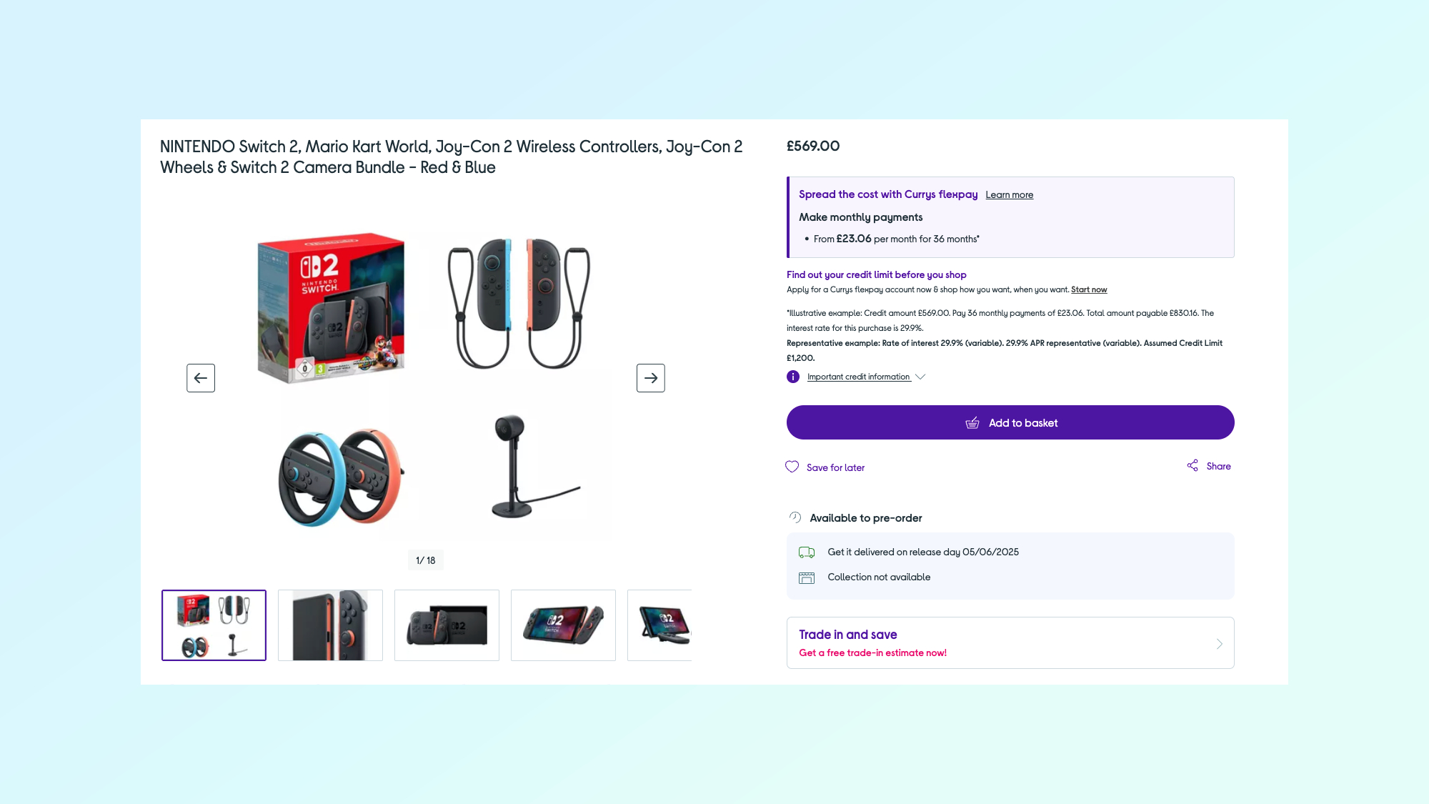 Switch 2 at Currys