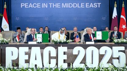 President Donald Trump and other world leaders in Egypt for Gaza "peace summit"