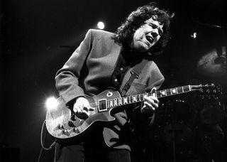 Gary Moore performs live onstage in 1992