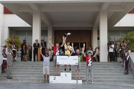 Men's podium at the 2011 Tour de Timor