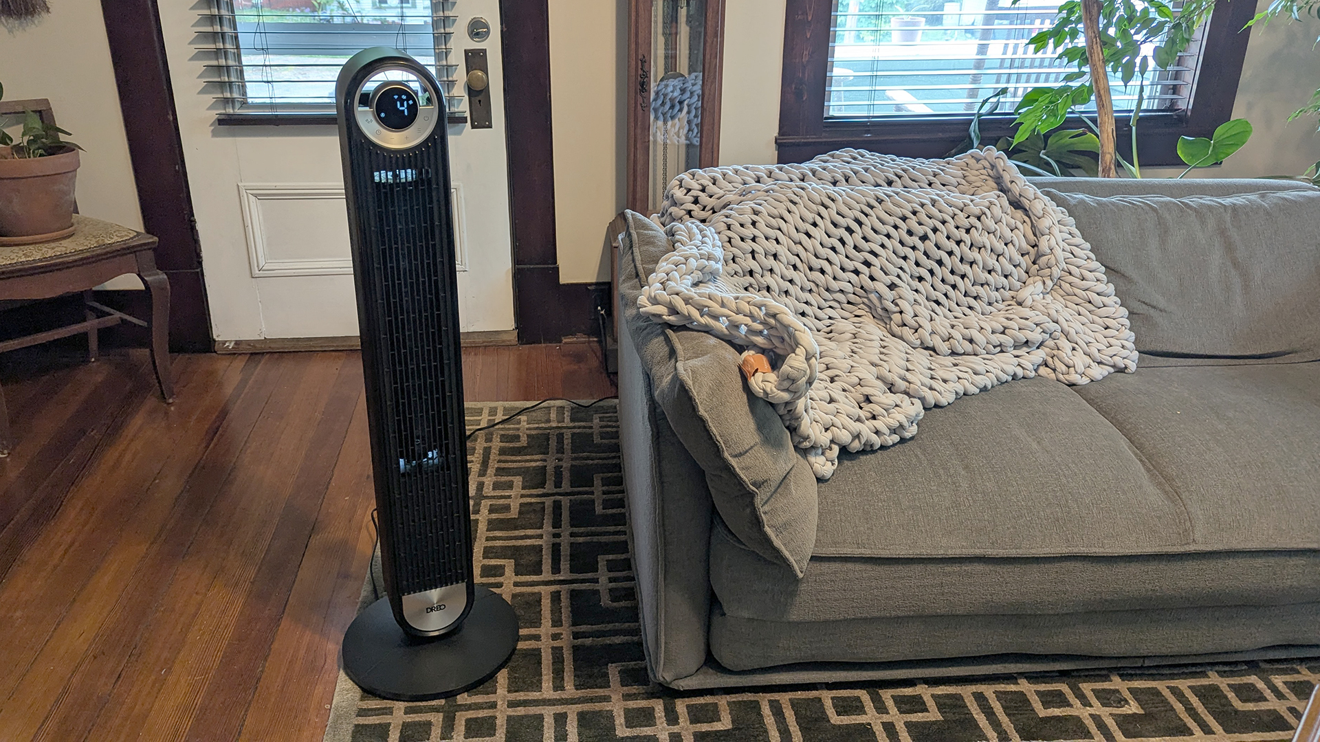 Dreo Smart Tower Fan 519S in reviewer's home