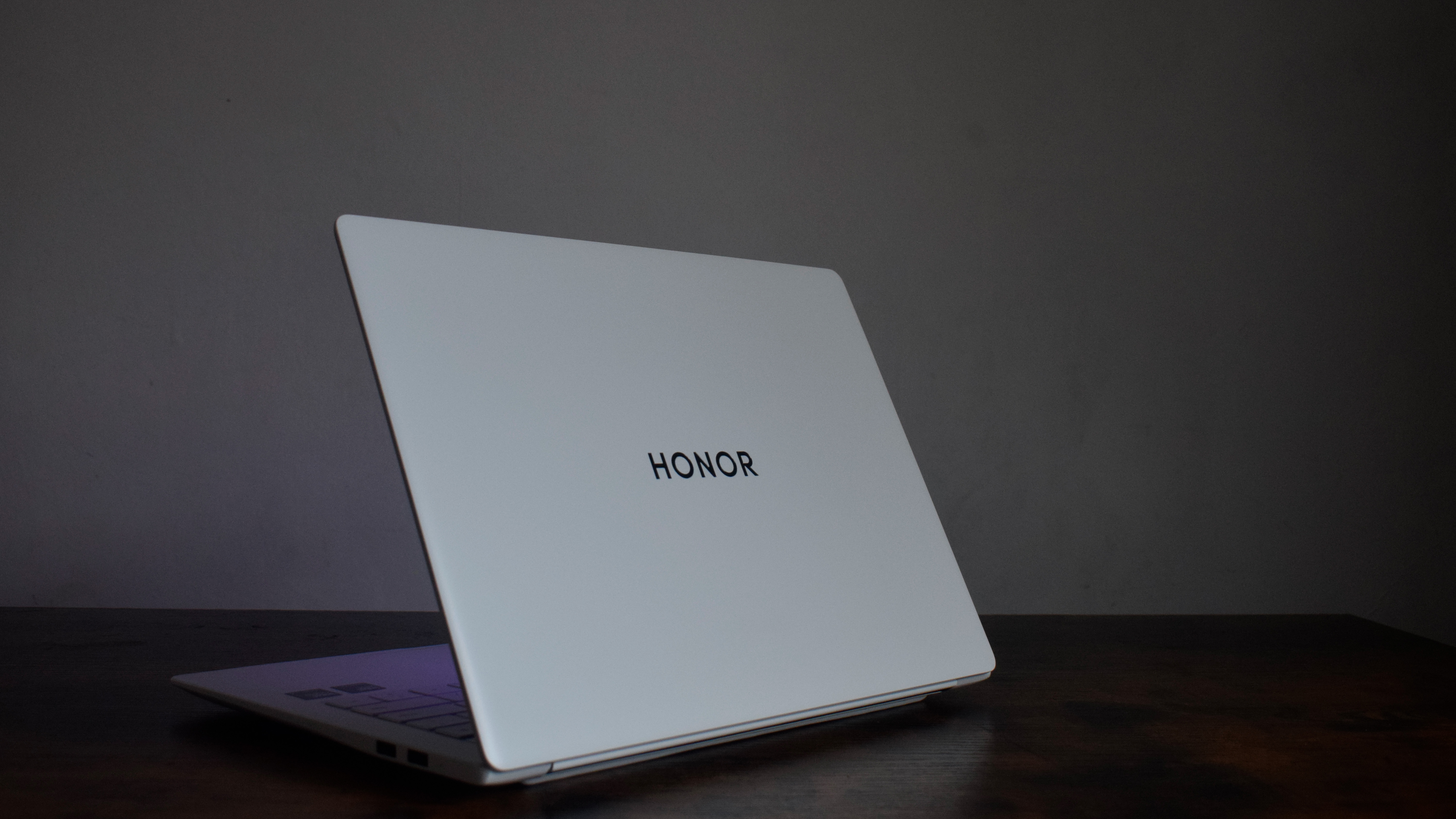 The Honor MagicBook 14 Pro on a desk