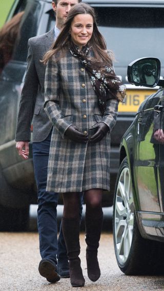 Pippa Middleton attends church on Christmas Day on December 25, 2016