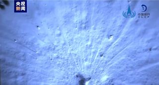 the moon's cratered surface as seen from a space