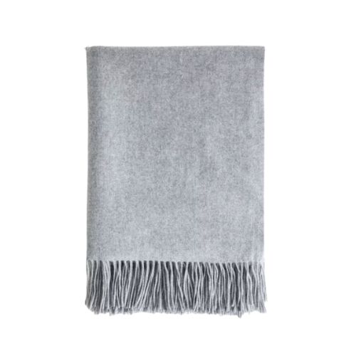 gray throw blanket